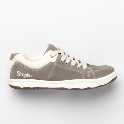 Color:Taupe-Simple OS Sneaker Suede